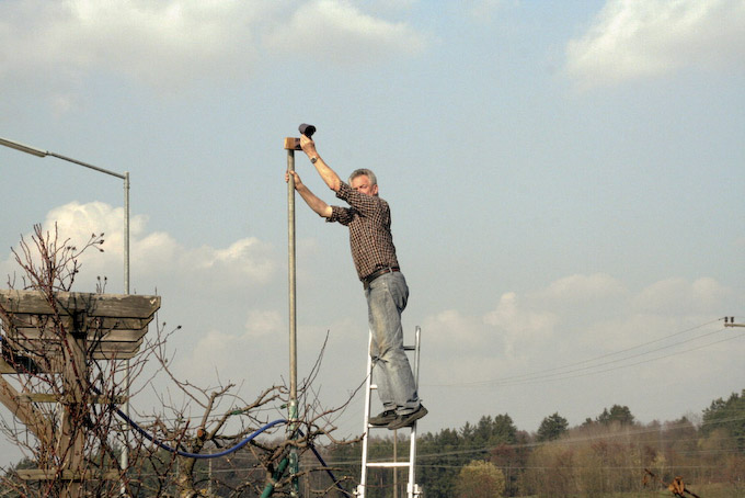 Arbetisdienst KLG-10.jpg - Und bei der Gelegenheit kam auch gleich die neue Videokamera an ihren Platz.